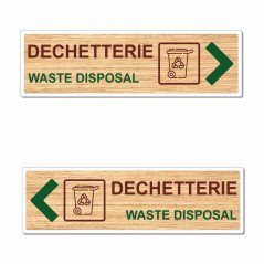 Panneau directionnel déchetterie