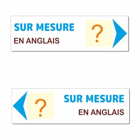 Panneau directionnel sur mesure