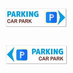 Panneau directionnel parking car park