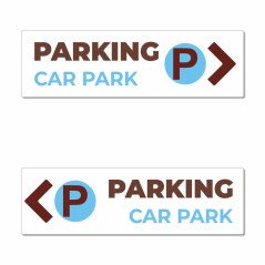 Panneau directionnel parking car park