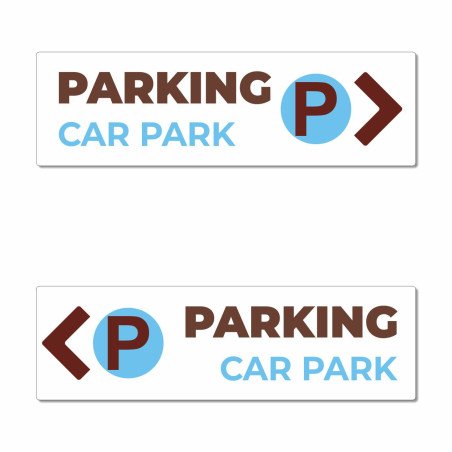 Panneau directionnel parking car park