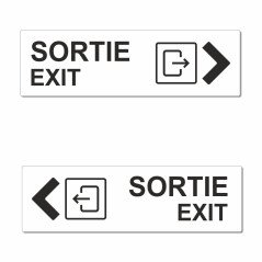 Panneau directionnel sortie
