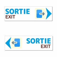 Panneau directionnel sortie