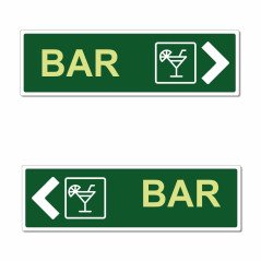 Panneau directionnel bar