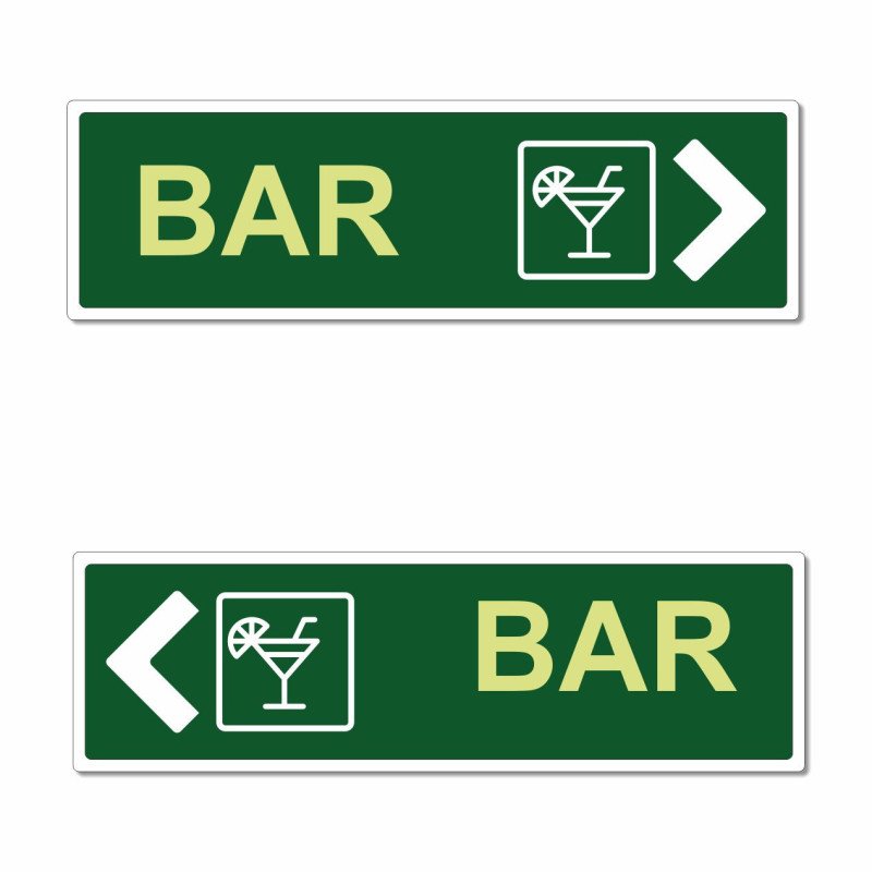 Panneau directionnel bar