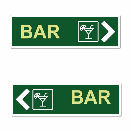 Panneau directionnel bar