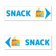 Panneau directionnel snack