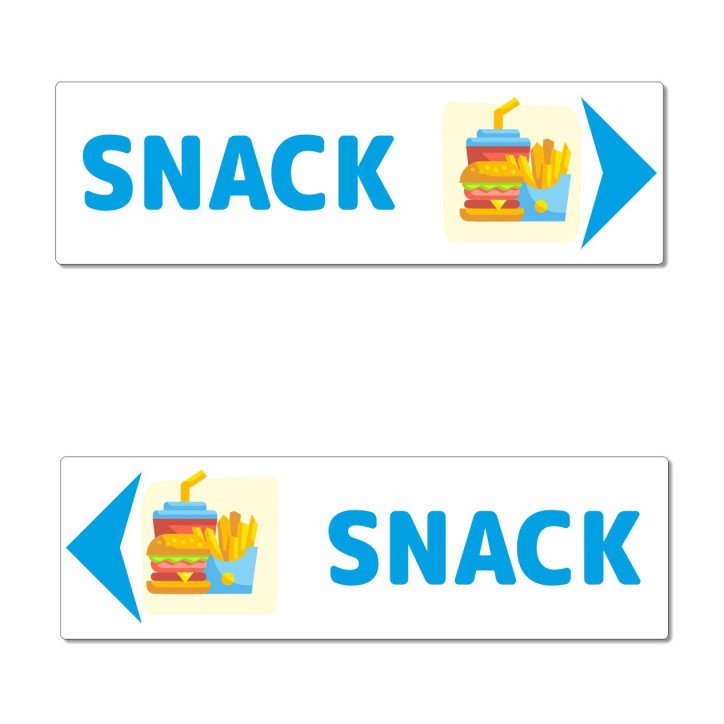 Panneau directionnel snack Panneau directionnel snack
