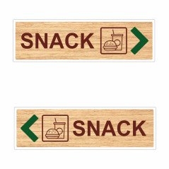 Panneau directionnel snack