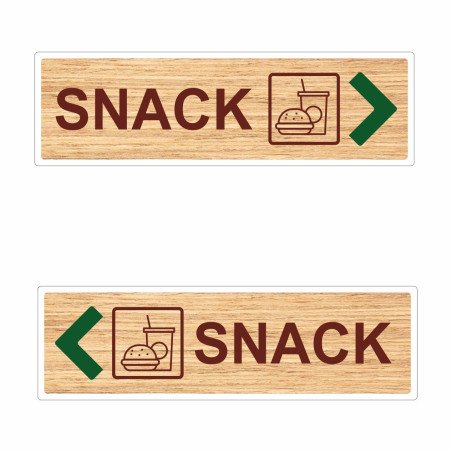 Panneau directionnel snack