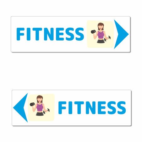 Panneau directionnel fitness
