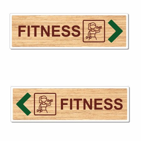 Panneau directionnel salle de fitness