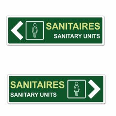 Panneau directionnel sanitaires dames
