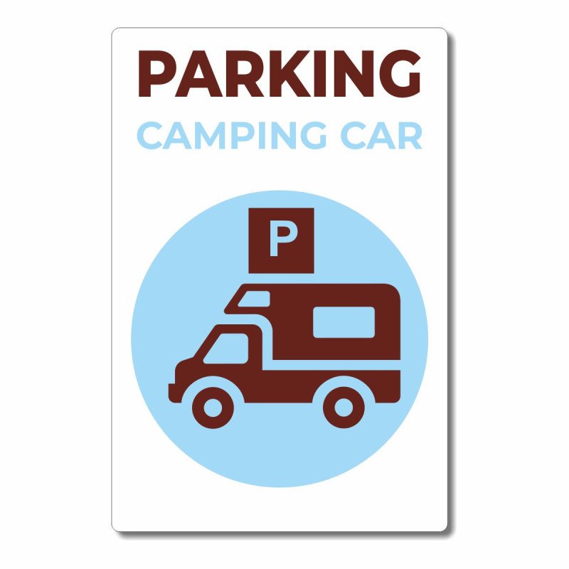 Panneau parking camping cars