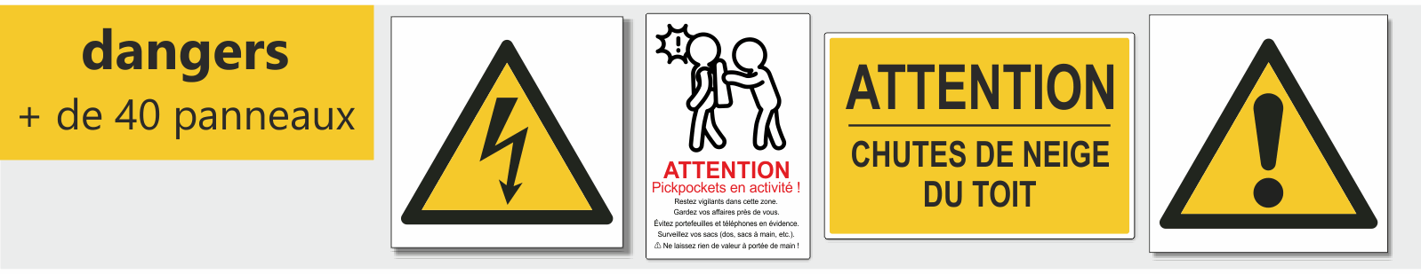 signalétique danger