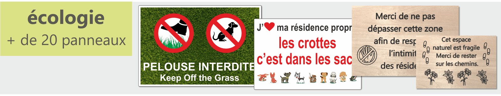 Pancartes écologie, nature