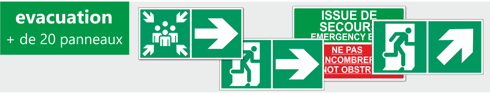 Signalétique évacuation