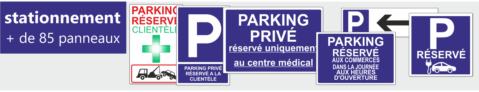 Pancartes Stationnement