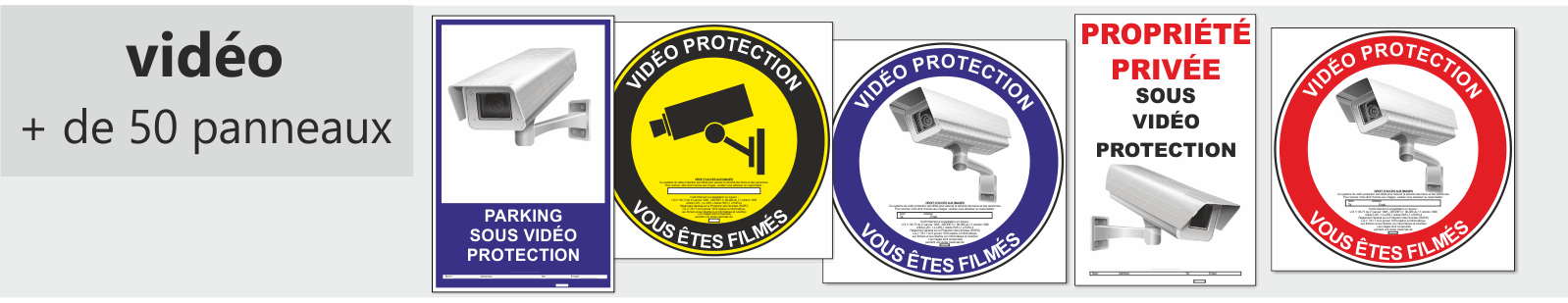 pancartes vidéo protection