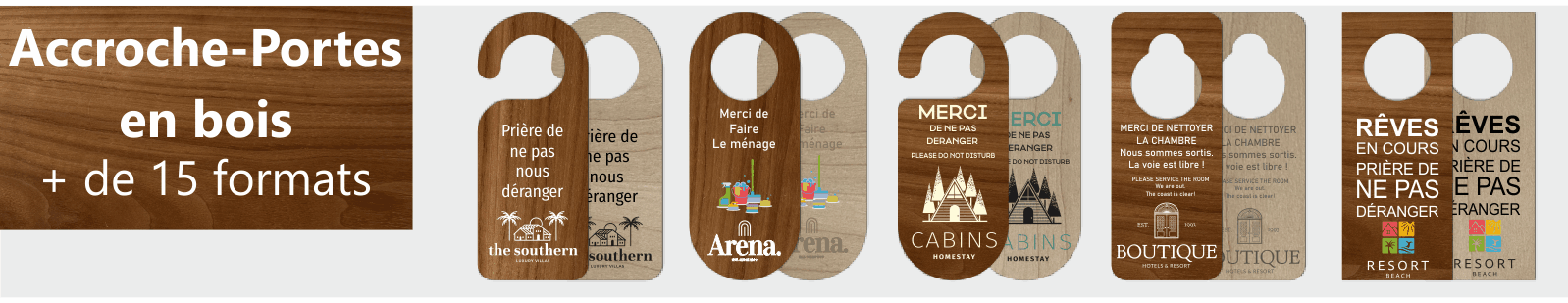 Accroche portes hôtels