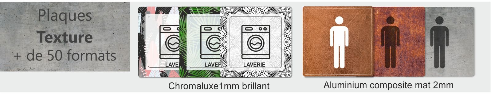 Plaques collection texture